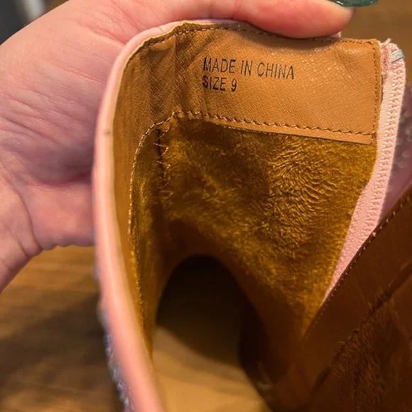 BEAST FASHION Hazel Glitz Pink Studded Western Ankle Boots Size 9 - Picture 7 of 8